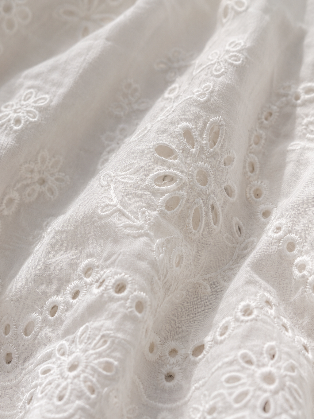 Mare Broderie Maxi Skirt - White