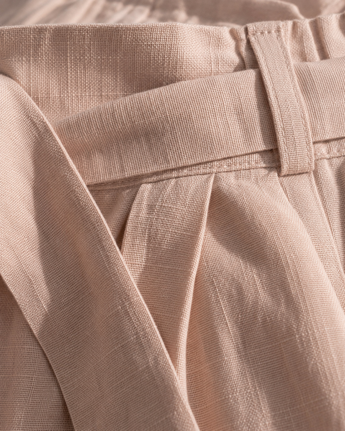 Riviera Linen Pants - Sand Beige