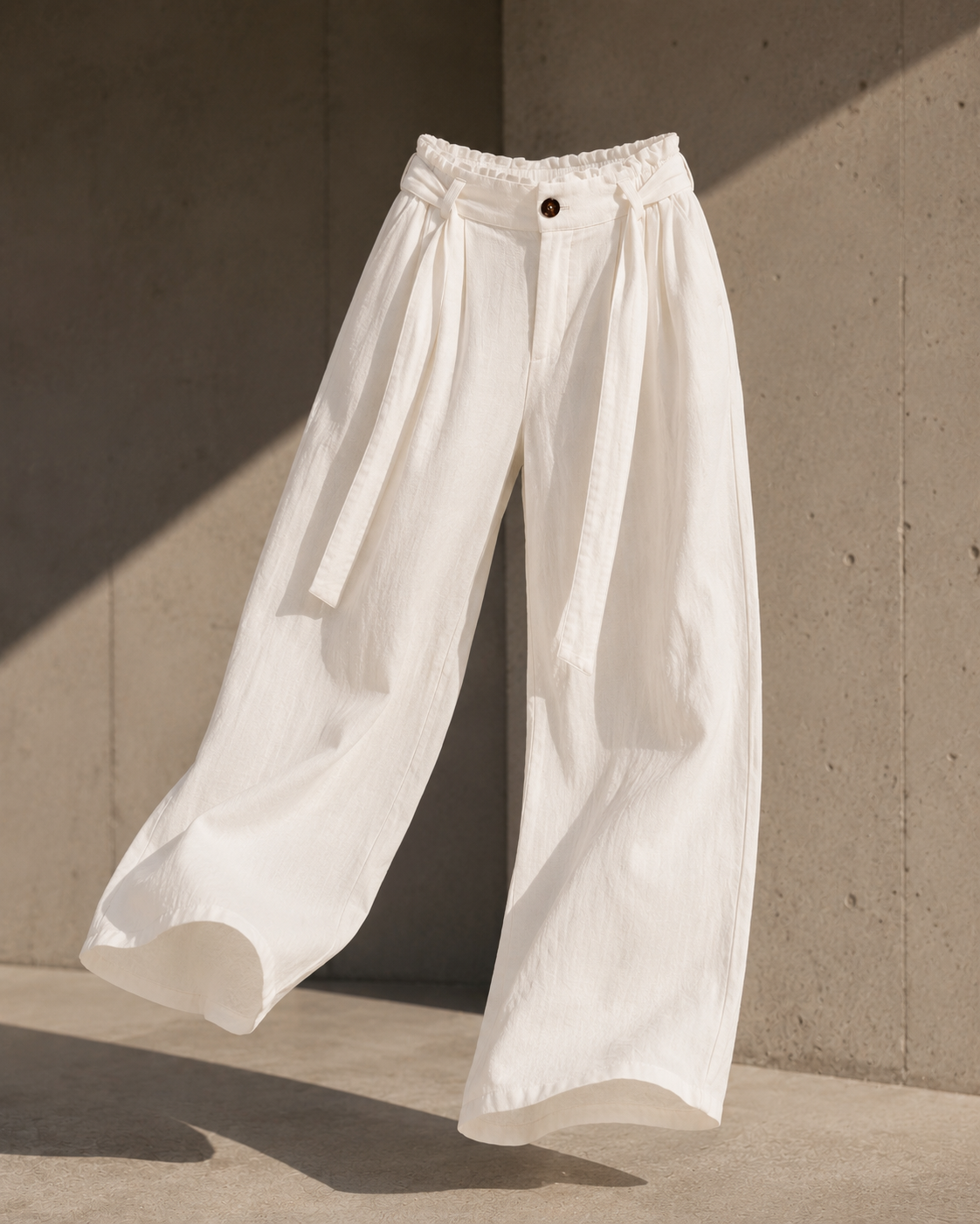 Sorrento Linen Pants - White