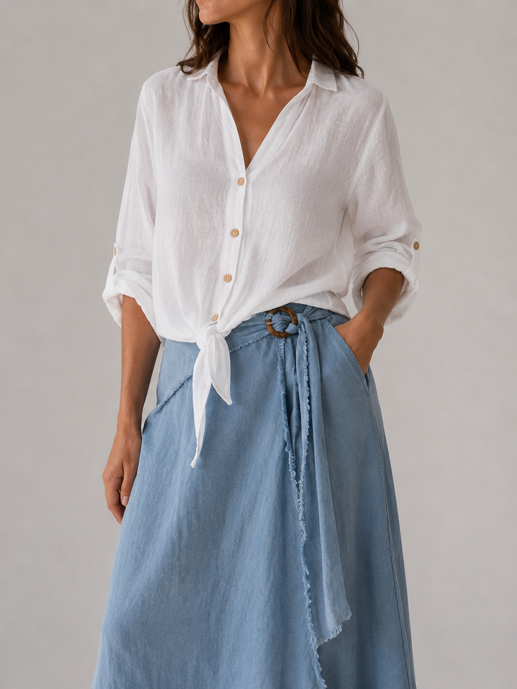 Azzurra Linen Shirt - White