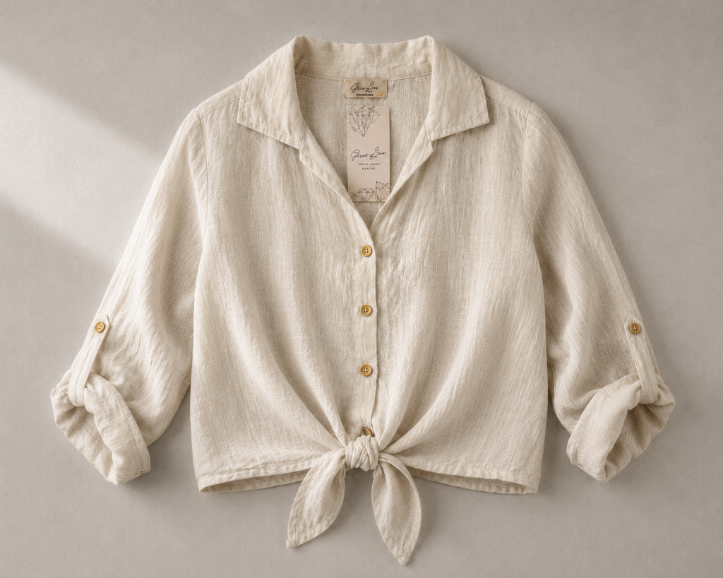 Toscana Linen Shirt - Sand Beige