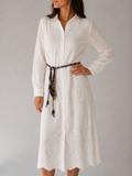 Capri Broderie Dress - White
