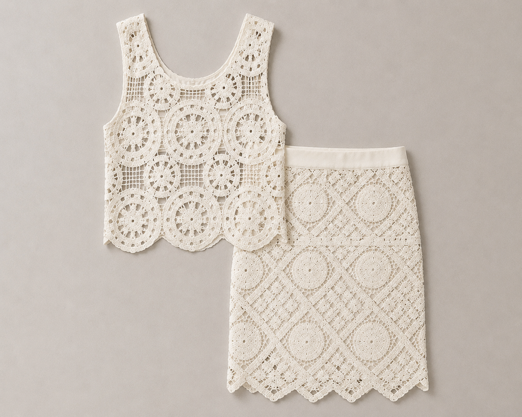 Perla Crochet Top - White