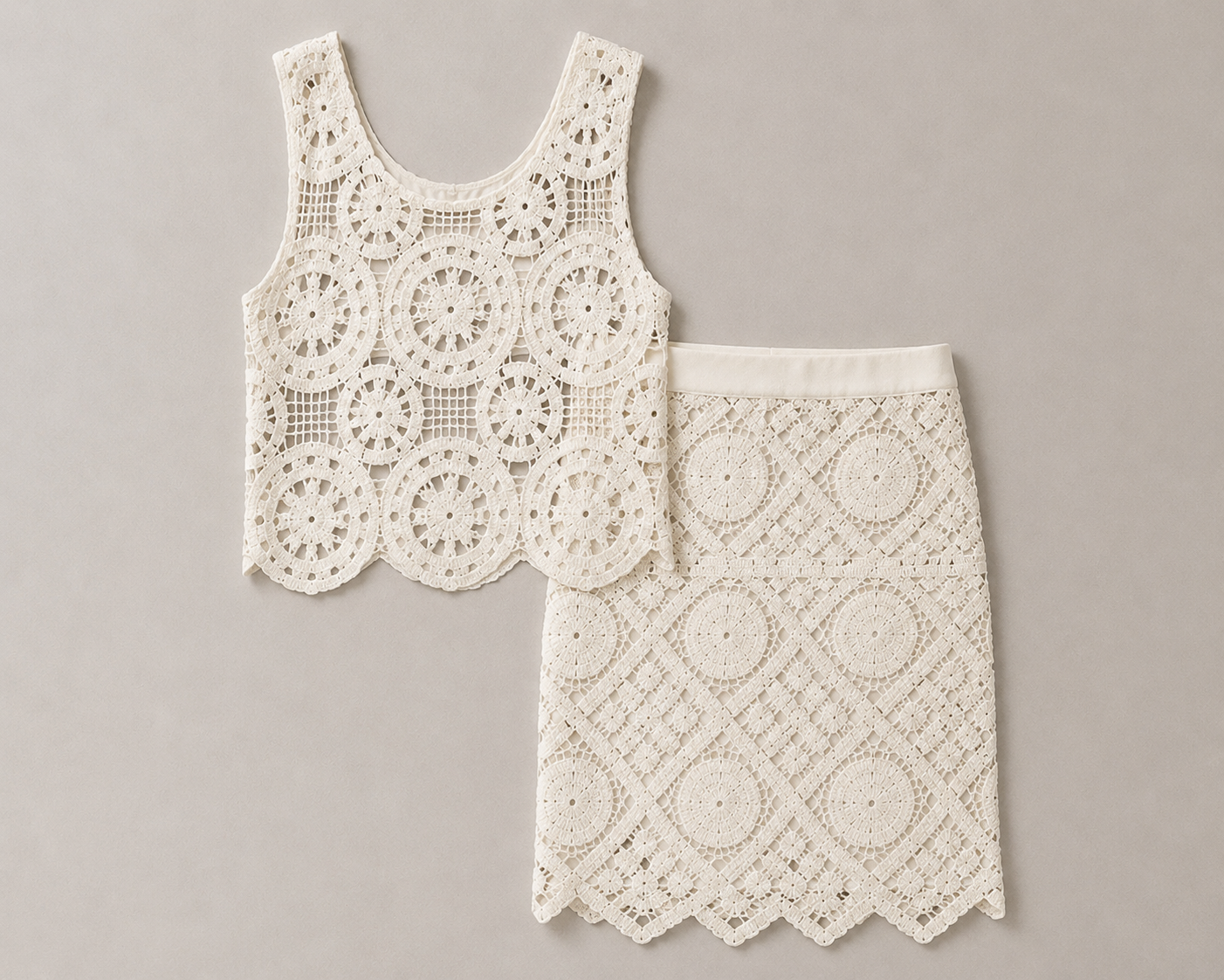 Perla Crochet Top - White