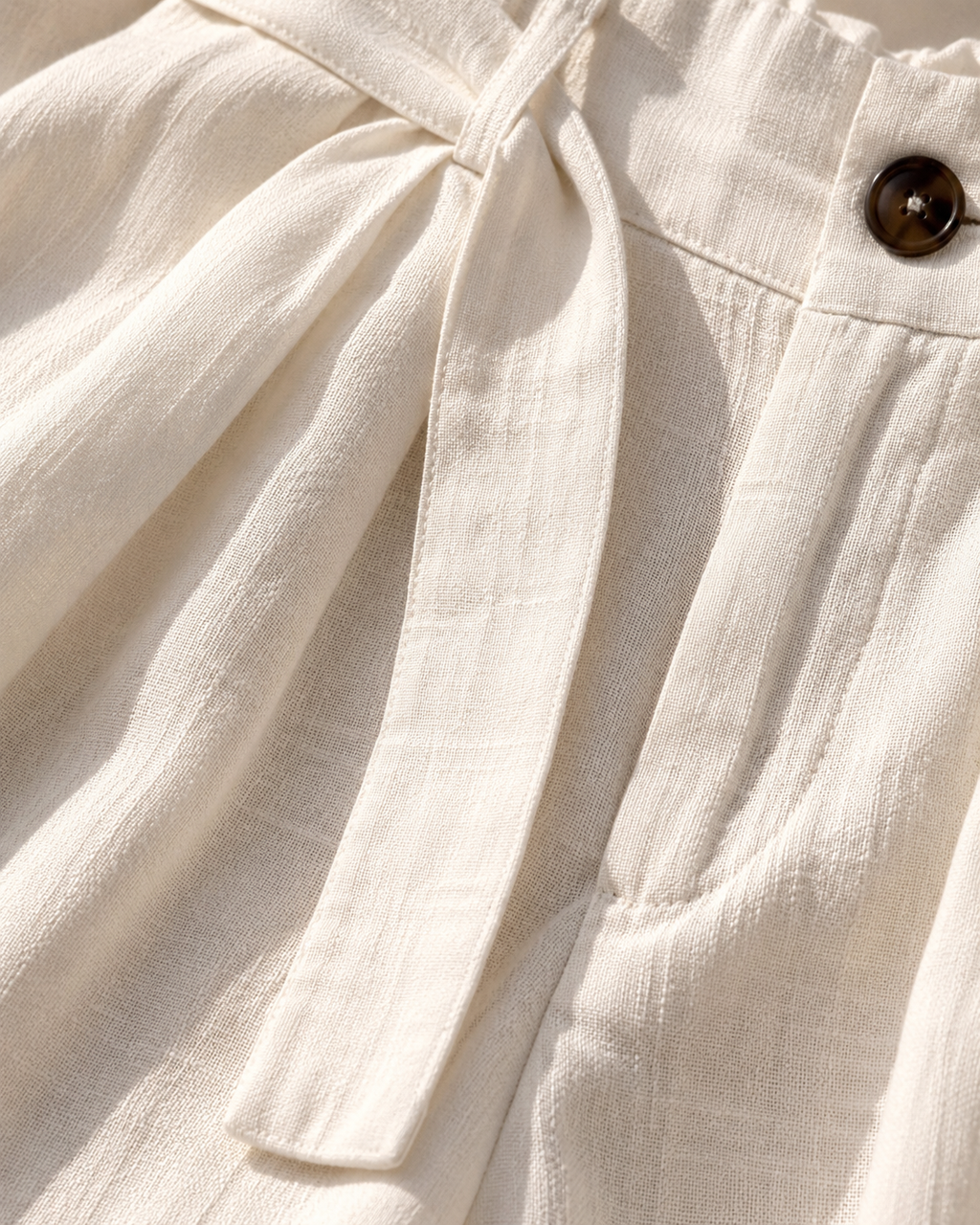 Sorrento Linen Pants - White