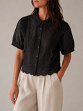 Bellagio Broderie Shirt - Black